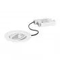 BRUMBERG BB23 Conjunto de Focos LED Embutidos 7W 230V IP65 Redondo Branco Orientável 3000K Branco Quente Regulável por Corte de Fase