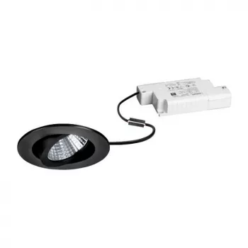 BRUMBERG DAMITA Foco LED Embutido Redondo 6W 480lm 3000K Branco Quente IP65 Preto Orientável 30° Regulável por Corte de Fase 230V