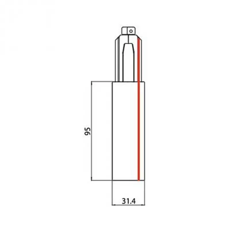 BRUMBERG ONETRACK 3-Phase DALI Switchable End Feed, branco
