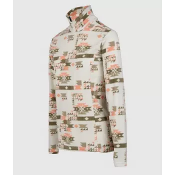 Casaco de veludo polar Brunotti Misma-Print para mulher - Tamanho S - Arctic Desert Flower