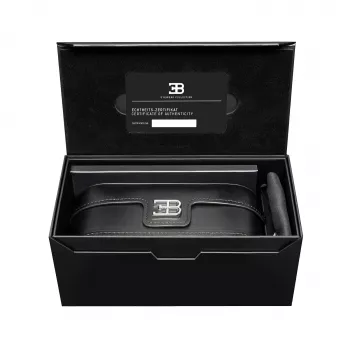 BUGATTI MAN 01A-RG Óculos de sol Pilot Aviator acetato preto cinzento UV400