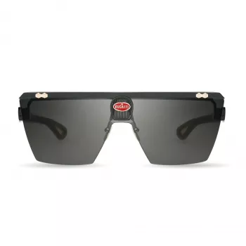 BUGATTI MAN 01A-RG Óculos de sol Pilot Aviator acetato preto cinzento UV400