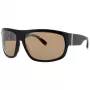 BUGATTI MAN 43C-BK Óculos de sol - armação de acetato preta com lentes de policarbonato cinzento-escuro, proteção UV400, 66/15/123 mm