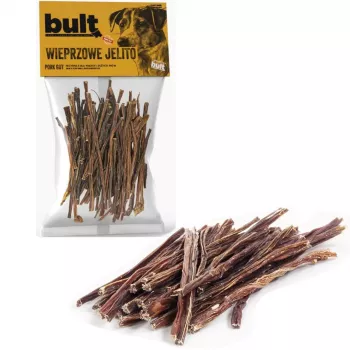 BULT intestino de porco seco petisco para cães - 100g