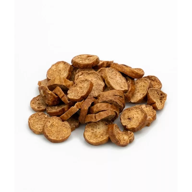 Tiras de peru secas BULT para cães 100g – snack de treino sem cereais e rico em proteínas