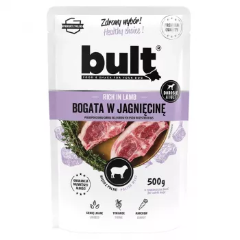 BULT Comida para cão carne de borrego picada 500g