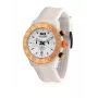 Relógio de mulher BULTACO H1PW43C-CW1 analógico de quartzo 43mm bracelete de pele branca
