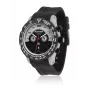 Relógio de quartzo analógico de homem BULTACO MAN H1PA48C-SA1 48mm bracelete de silicone preto