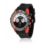 Relógio de quartzo analógico BULTACO MAN H1PO48C-SW1 48mm preto em silicone