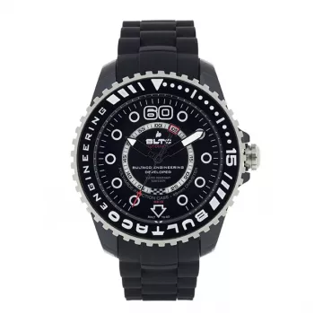 BULTACO Relógio de homem BLPB45A-CB1 (45mm) quartzo analógico aço inoxidável silicone preto