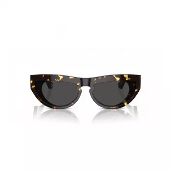 Burberry BE4422U410687 óculos de sol de mulher - armação quadrada cinzenta transparente, lentes cinzentas escuras, 58 mm