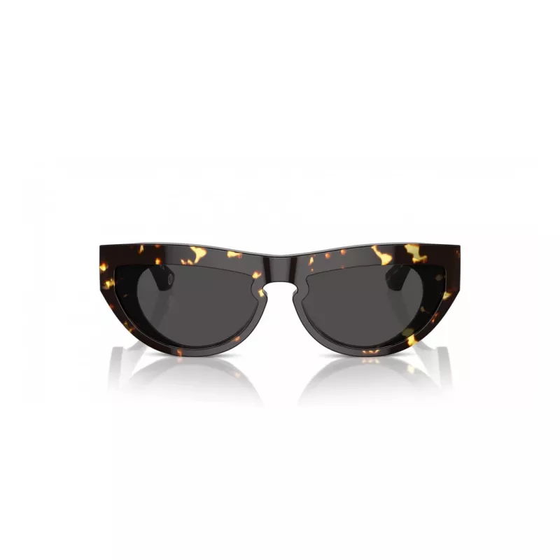 Burberry BE4422U410687 óculos de sol de mulher - armação quadrada cinzenta transparente, lentes cinzentas escuras, 58 mm
