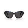 Óculos de sol de mulher Burberry BE4423-411187, armação cinzento transparente, lentes cinzentas degradê, 52 mm