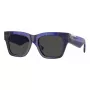 Óculos de sol de senhora Burberry BE4424 armação Dark Havana lentes cinzentas escuras 52/18/140 mm