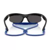 Óculos de sol de mulher Burberry BE4462-345287, geométricos, acetato cinzento transparente, lentes cinzento escuro, 64/20/125 mm