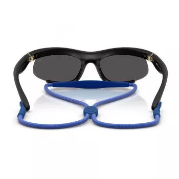 Óculos de sol de mulher Burberry BE4462-345287, geométricos, acetato cinzento transparente, lentes cinzento escuro, 64/20/125 mm