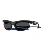 Óculos de sol de mulher Burberry BE4462-345287, geométricos, acetato cinzento transparente, lentes cinzento escuro, 64/20/125 mm