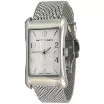 Relógio Burberry BU3005 de mulher quartzo suíço 26mm prateado aço inoxidável