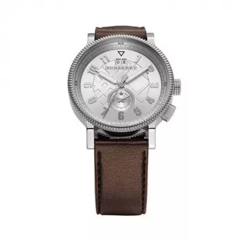 Relógio cronógrafo de quartzo suíço de homem Burberry BU7681 42mm aço inoxidável