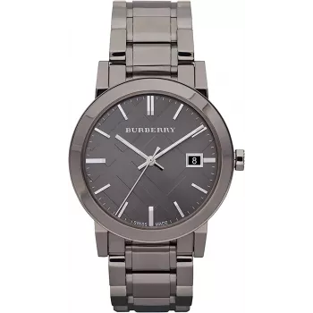 Relógio de quartzo suíço de mulher Burberry BU9007 38 mm aço inoxidável bicolor
