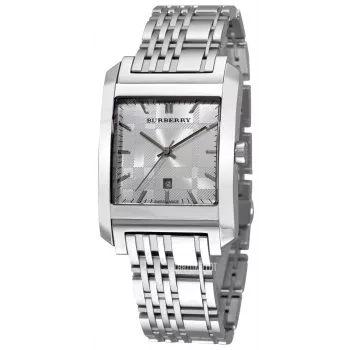 Burberry Relógio de homem BU1567 33mm aço inoxidável mostrador prateado