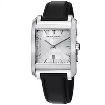 Relógio Burberry para homem BU1570 40mm aço inoxidável pele castanha