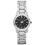 Burberry The City relógio de quartzo de mulher BU9201 26mm aço inoxidável mostrador prateado