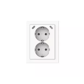 BUSCH-JAEGER 2TKA00006023 Tomada dupla USB-C Safety+, branco alpino