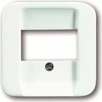 Busch-Jaeger future linear placa central com tampa basculante para tomada SCHUKO, branco estúdio 2CKA001724A1705