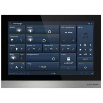Busch-Jaeger IP touch 10 LAN/WLAN H8237-4B-03 painel de controlo Smart Home, ecrã tátil de 10,1 polegadas, preto 2TMA130050B0058