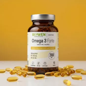 BWN BIOWEN Omega 3 Forte 1000 mg EPA, 500 mg DHA – suplemento alimentar para pessoas – 90 cápsulas