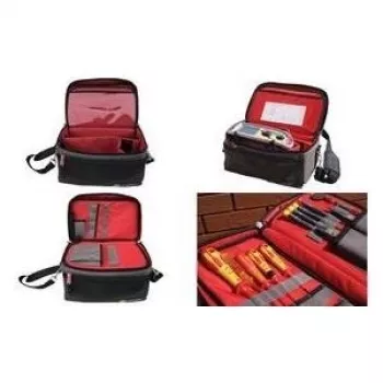 C.K Tools Magma bolsa de ferramentas para instrumentos de medição e acessórios, poliéster, 27 compartimentos e suportes (MA2638)