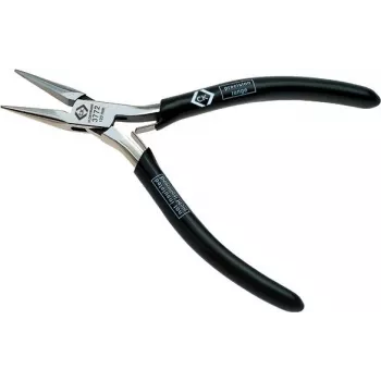 C.K Tools T3772 Pinça de ponta reta com mandíbulas 120 mm polida espelhada Box Joint corte de precisão