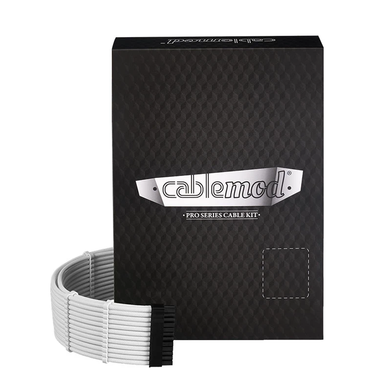 CableMod C-Series PRO ModMesh 12VHPWR Cable Kit para Corsair RM, RMi, RMx (Black Label) - branco