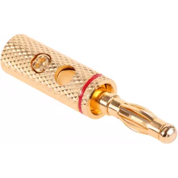 Ficha banana banhada a ouro CABLETECH conector de coluna com terminal de parafuso - 4mm