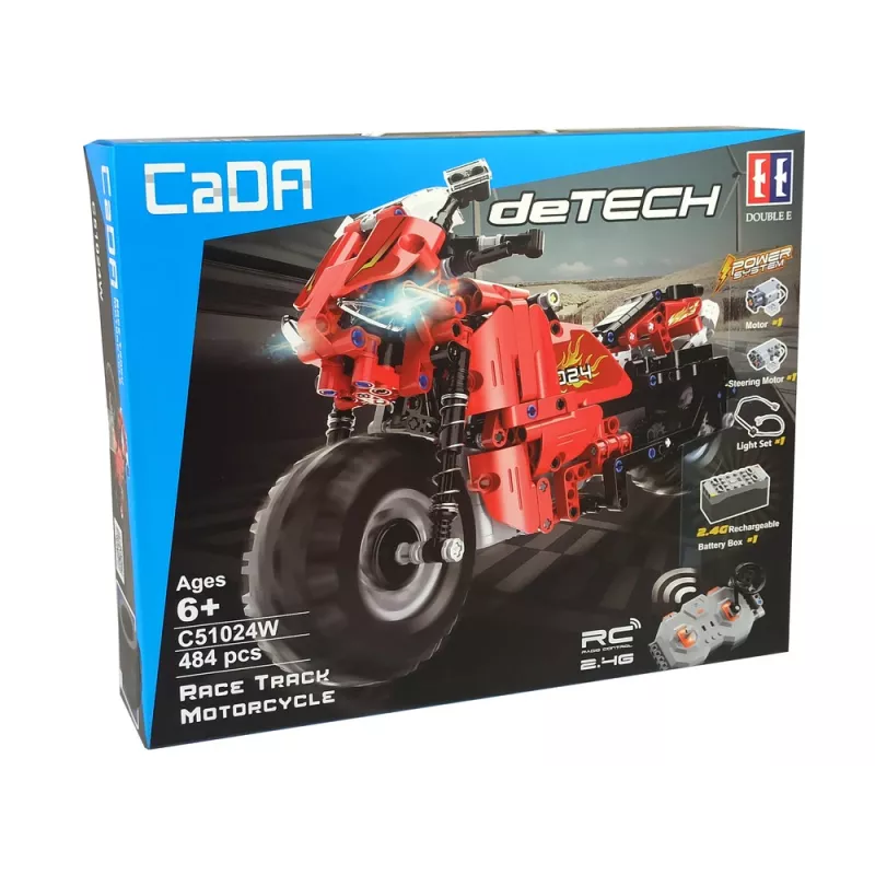 Conjunto de blocos de construção CADA mota de controlo remoto 2.4G 484 peças