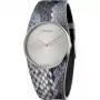 CALVIN KLEIN K5V231Q4 Relógio de mulher 39mm quartzo aço inoxidável ouro rosa PVD pele preta