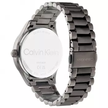 Relógio de quartzo de homem Calvin Klein 25200164 40mm aço inoxidável mesh mostrador preto