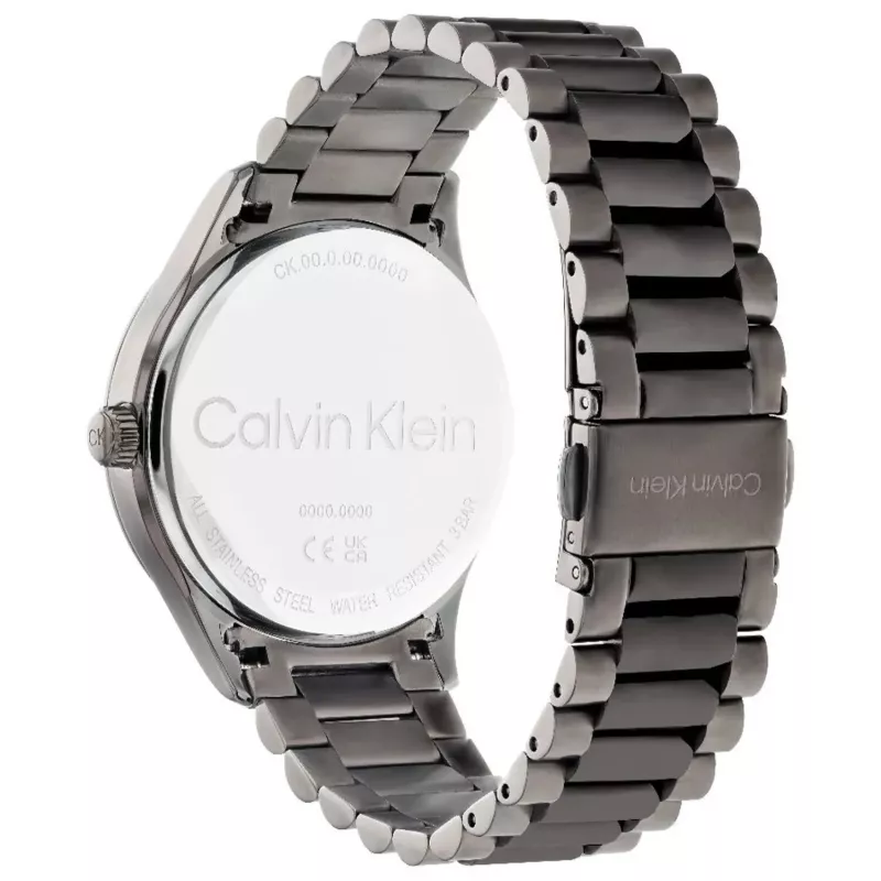 Relógio de quartzo de homem Calvin Klein 25200164 40mm aço inoxidável mesh mostrador preto