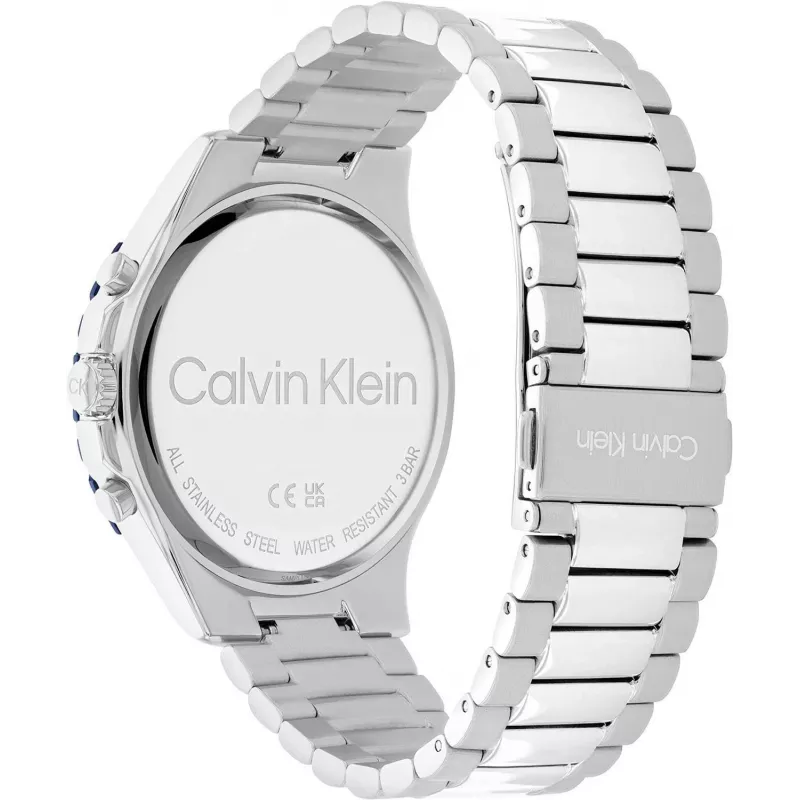 Relógio Calvin Klein para homem Minimal Extension 25200115 44mm malha de aço inoxidável