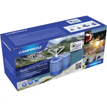 Campingaz Combo Camping Connect+ 2 CV 470 Plus fogareiro de campismo prateado/azul 1,25 kW