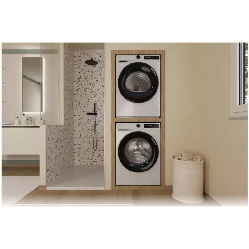 Candy BRS7N2BX-S Frigorífico-congelador integrado, 249 L de capacidade total, classe energética E, preto