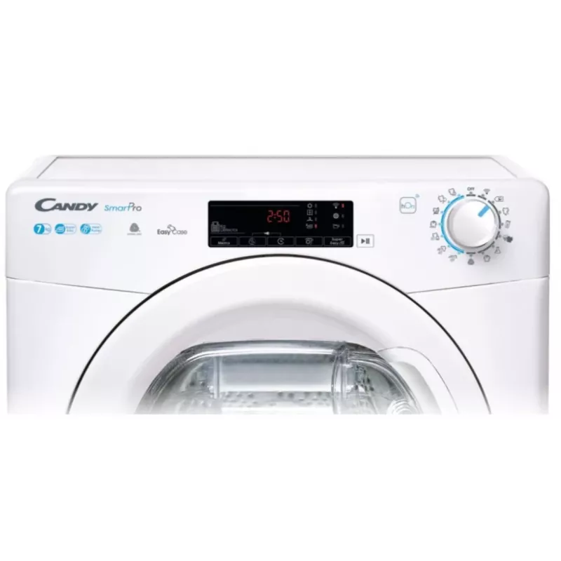 Máquina de secar roupa com bomba de calor independente Candy CSOE H7A2TE-S, 7 kg, A++, Wi-Fi, branco