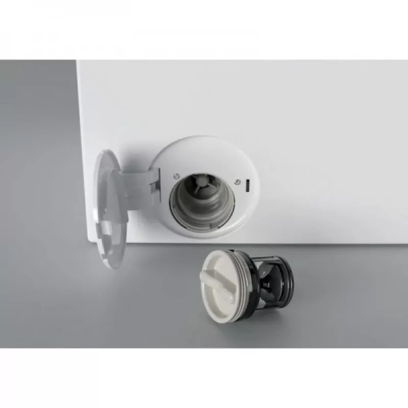 Máquina de lavar e secar roupa independente Candy ROW4966DWMCT/1-S, 9 kg de lavagem, 6 kg de secagem, 1400 rpm, branco com porta cromada