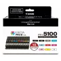 Multipack Canon PFI-5100, alcance standard, 10 x 14,4 ml, depósitos de tinta multicolor