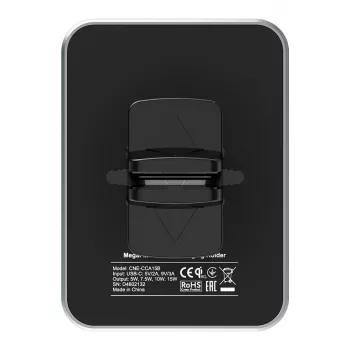 CANYON CH-15 suporte para carro e carregador sem fios MegaFix, 15W, USB-C, preto