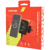 CANYON CH-15 suporte para carro e carregador sem fios MegaFix, 15W, USB-C, preto