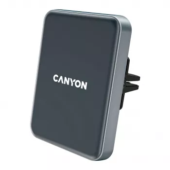 CANYON CH-15 suporte para carro e carregador sem fios MegaFix, 15W, USB-C, preto