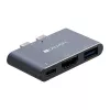 Hub CANYON DS-1 3-em-1 Thunderbolt 3 Space Grey