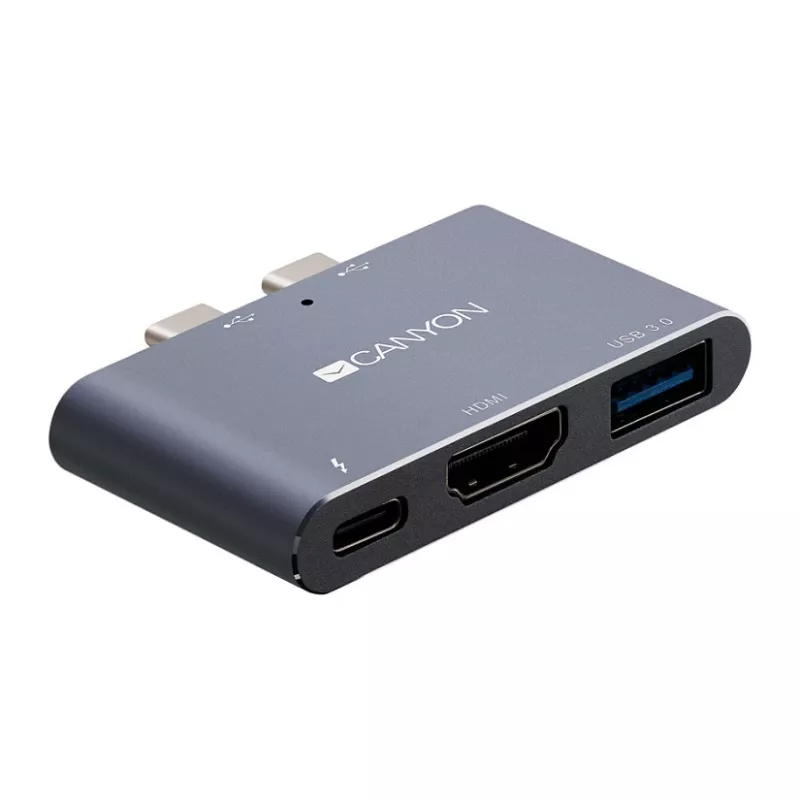 Hub CANYON DS-1 3-em-1 Thunderbolt 3 Space Grey